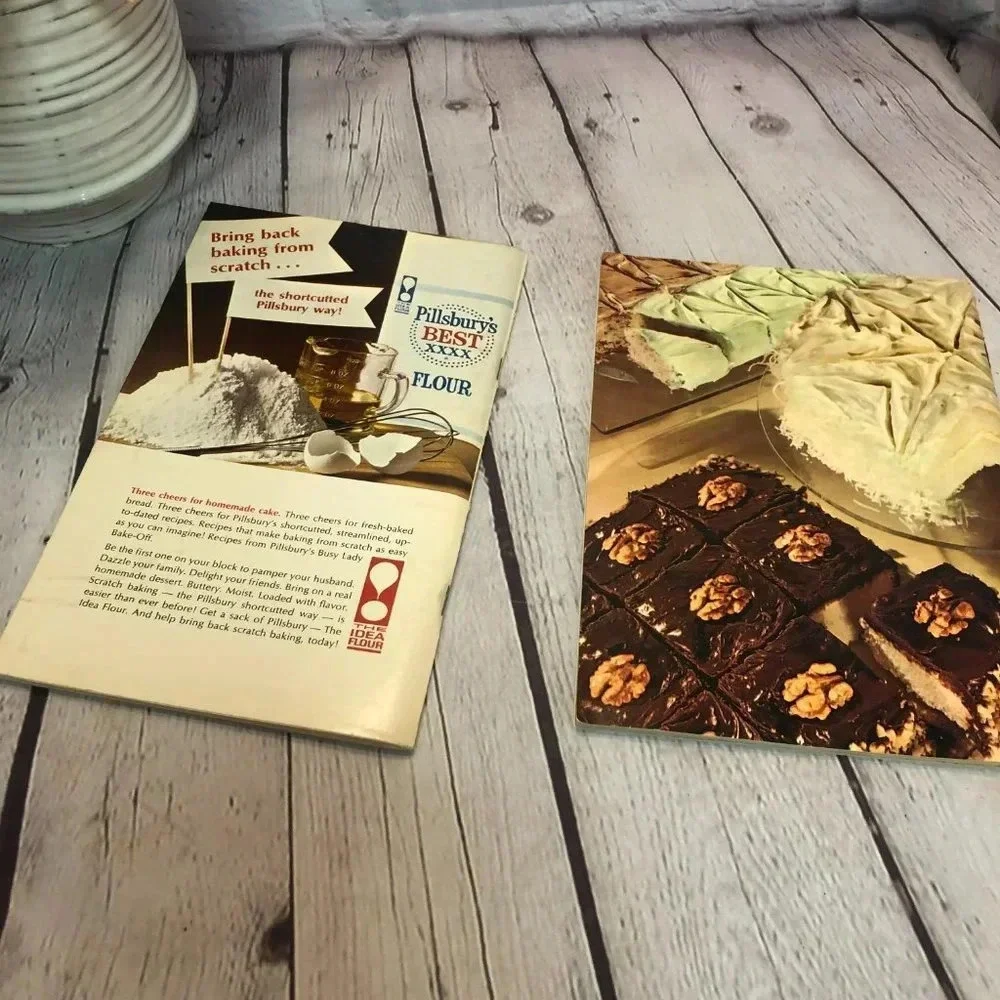 Vintage 1966 PILLSBURY AND 1958 GOOD HOUSEKEEPING pamphlet cookbooks